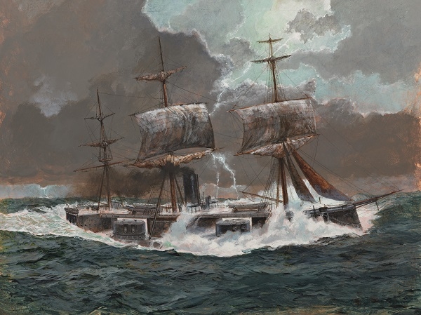 HMS CAPTAIN IN THE BAY OF BISCAY, 1870