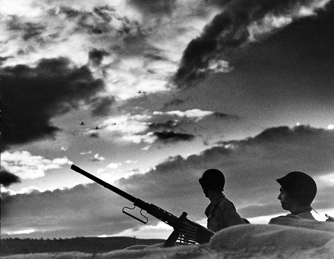 Rangers in a dugout in Arzew