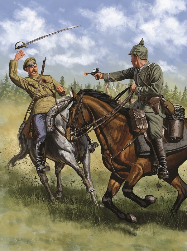 Cavalry mêlée on the Eastern Front, August 1914 