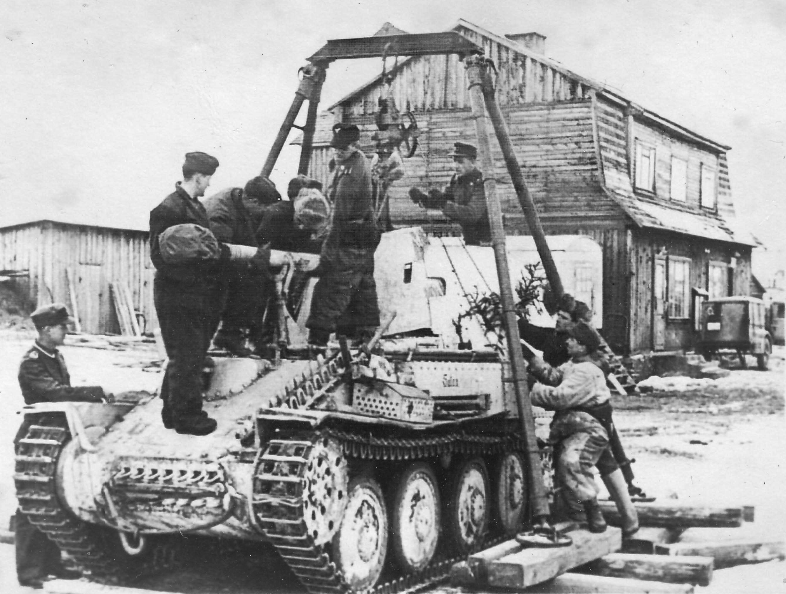 repair of armoured vehicles