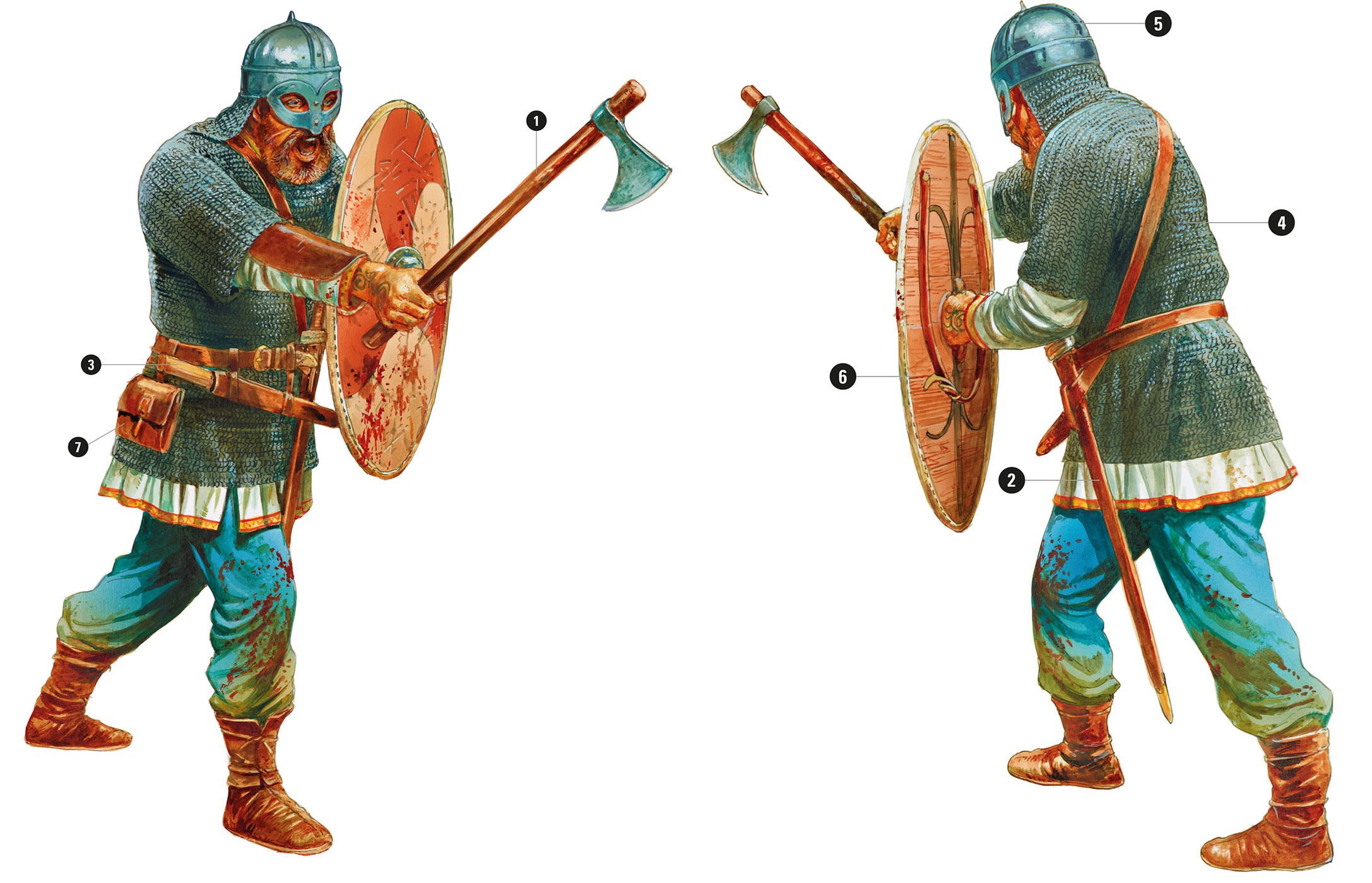 Viking Warrior vs Anglo-Saxon Warrior: by Williams, Gareth