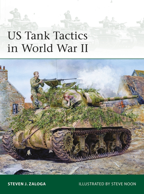 US Tank Tactics in World War II book cover with art of a tank in a village street