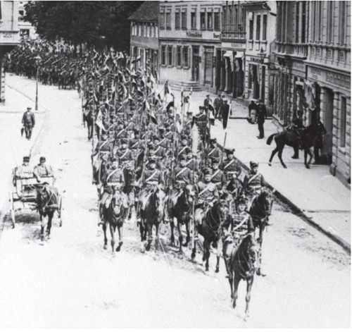 Cavalry division on parade