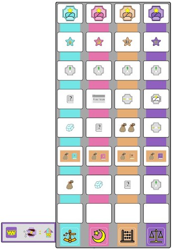 Another prototype of the law area, structured as columns rather than rows